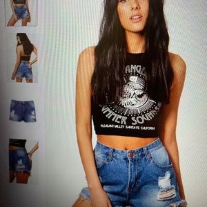High waisted shorts
